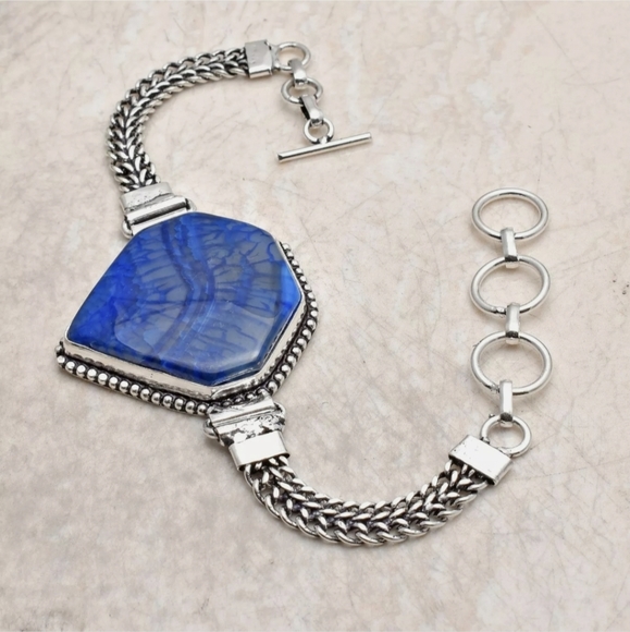 New Solar Agate 925 Silver Bracelet. - Picture 2 of 12